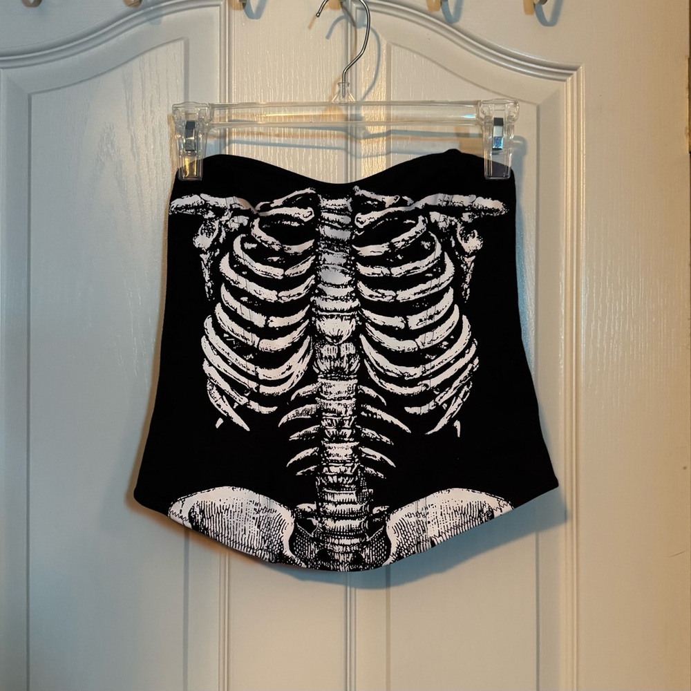 *SOLD* Dolls Kill Skeleton Corset Top